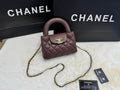 Chanel Nano Shopping Bag (Burgundy)