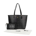Coach City Tote in Signature Canvas with Pouch (Charcoal/Black)