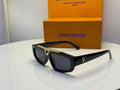 Louis Vuitton LV Super Vision Low Square Sunglasses in Black