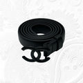 Chanel CC Minimalist Belt (Matte Black / So Black Hardware)