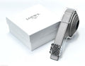Loewe Anagram Buckle Leather Belt (Grey/Silver)