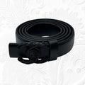 Chanel CC Filigree Belt (Matte Black / So Black Hardware)