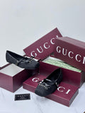 Gucci GG Canvas Ballerina Flats (Black)