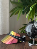 DiorClub1 Visor (Black & Pink Gold Rainbow Mirror) (Copy)