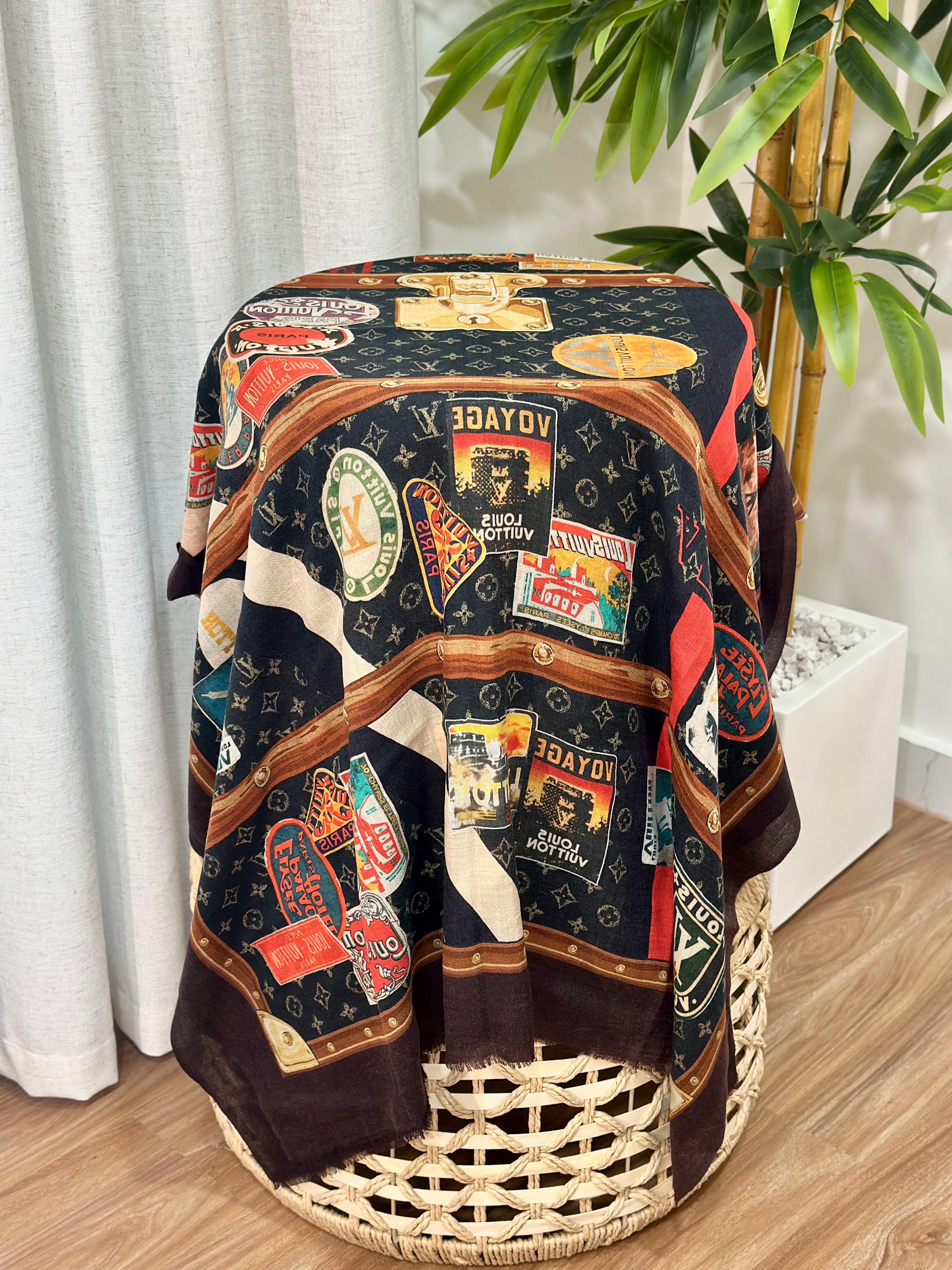 Louis Vuitton World Tour Monogram Scarf (Black/Multi) – Gala Mart