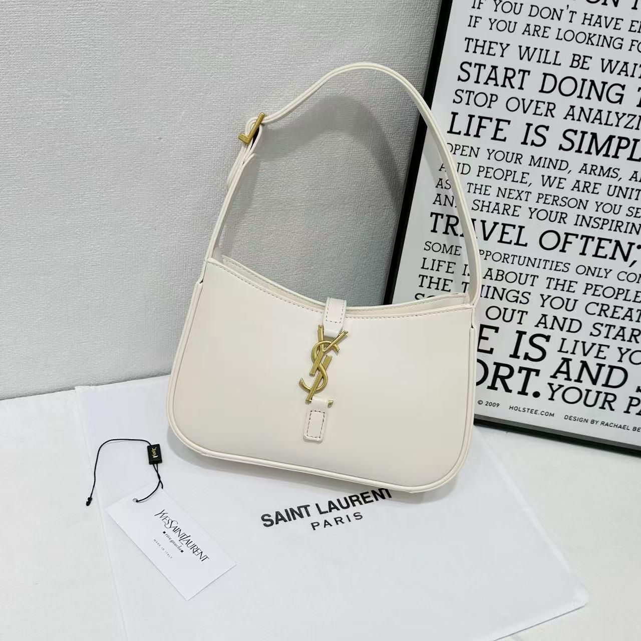 Saint Laurent 5 à 7 Hobo Bag(Blanc Vintage / Vintage White)