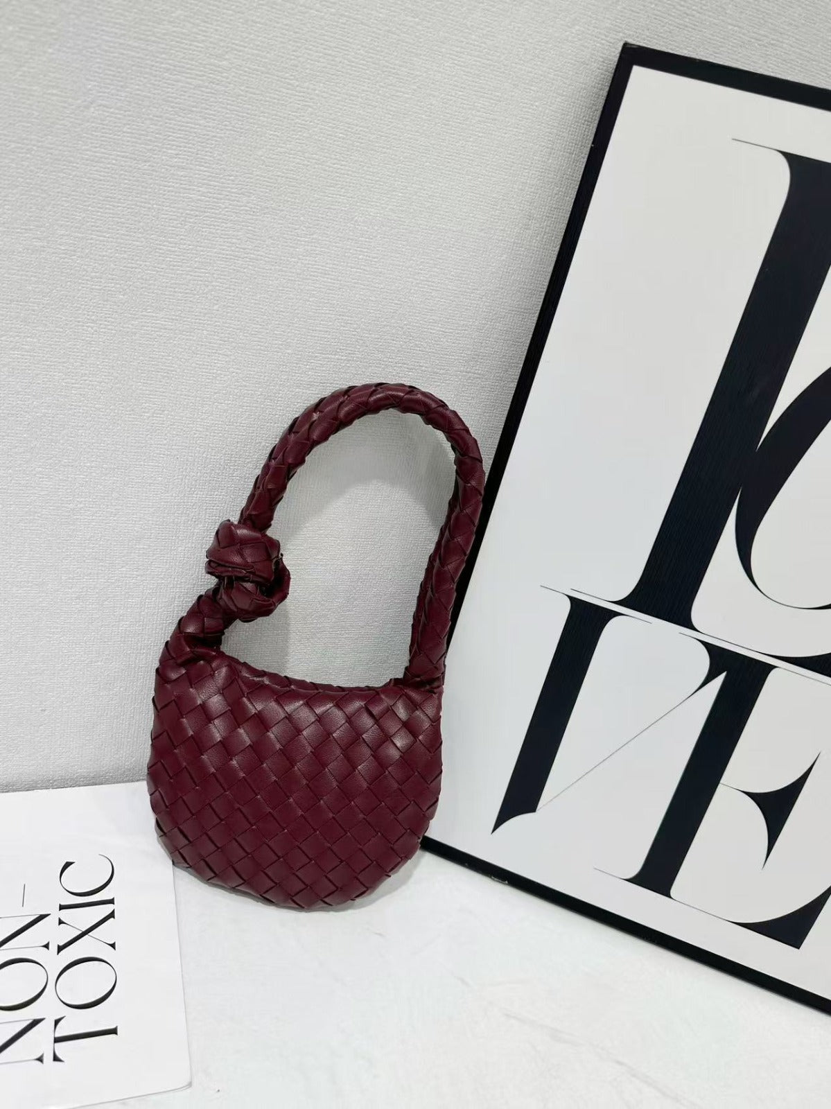 Bottega Veneta Mini Jodie (Barolo Burgundy / Deep Wine)