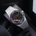 Audemars Piguet Royal Oak Double Balance Wheel Openworked Rainbow (Frosted White Gold / Skeleton)