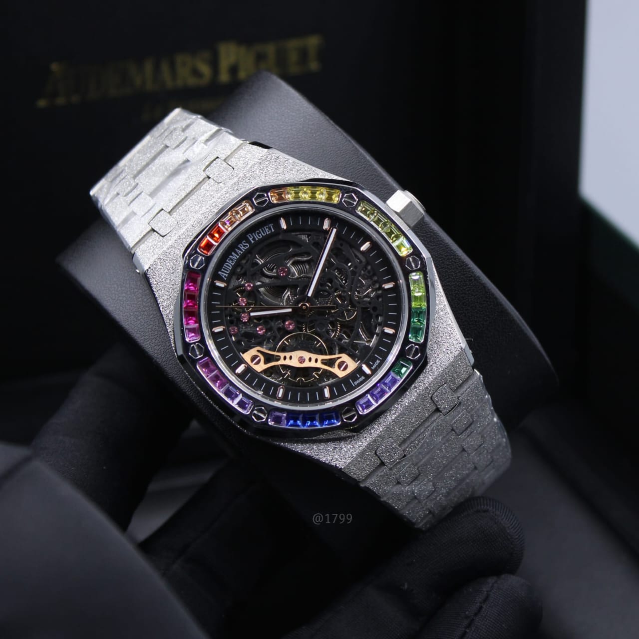 Audemars Piguet Royal Oak Double Balance Wheel Openworked Rainbow (Frosted White Gold / Skeleton)