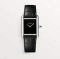 Cartier Tank Must Black Dial (Stainless Steel / Black)