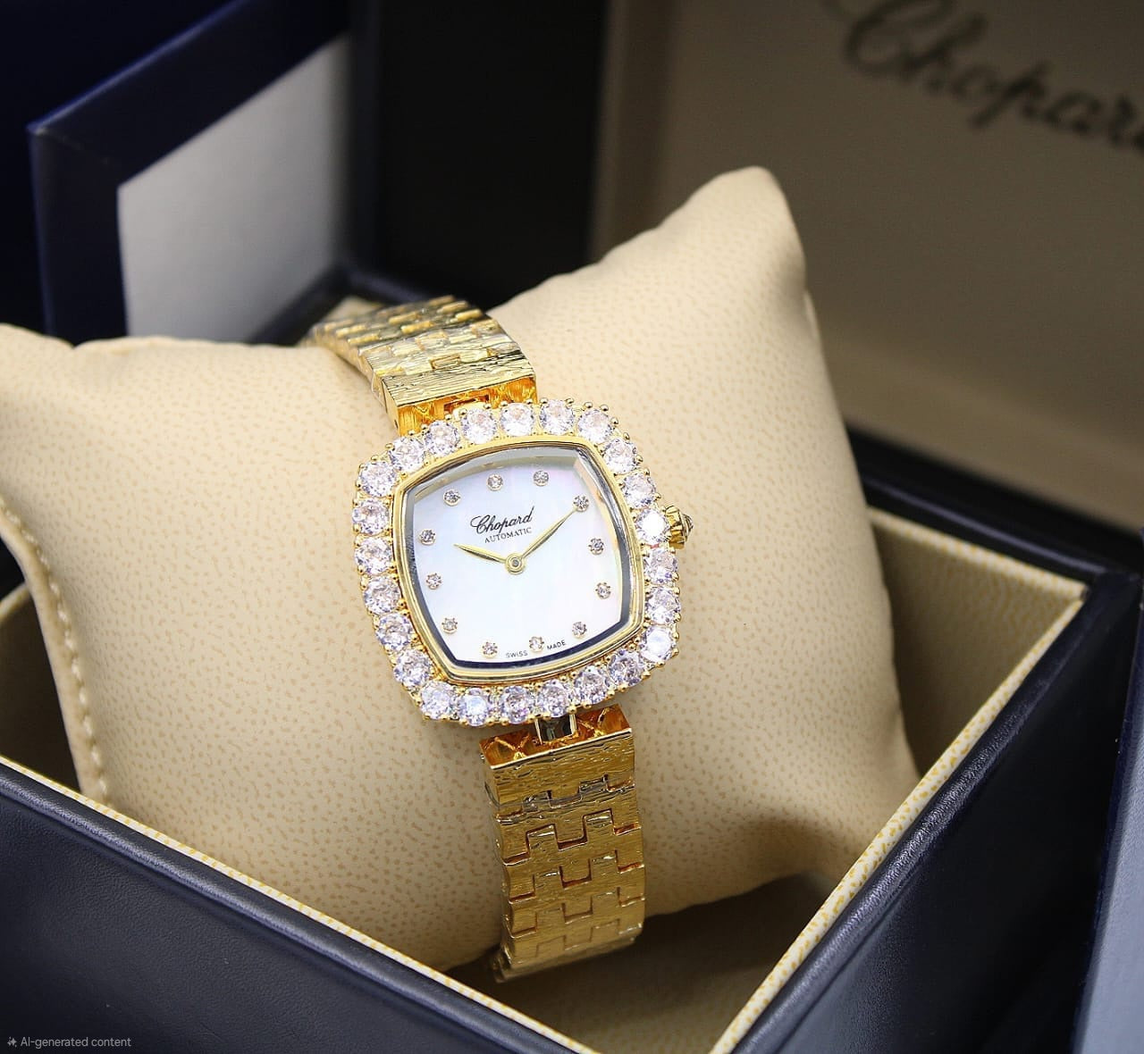 Chopard L'Heure du Diamant Yellow Gold (Diamond Bezel / Mother of Pearl Dial)