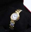Cartier Ballon Bleu de Cartier Watch (Gold-Tone with Silvered Flinqué Dial)