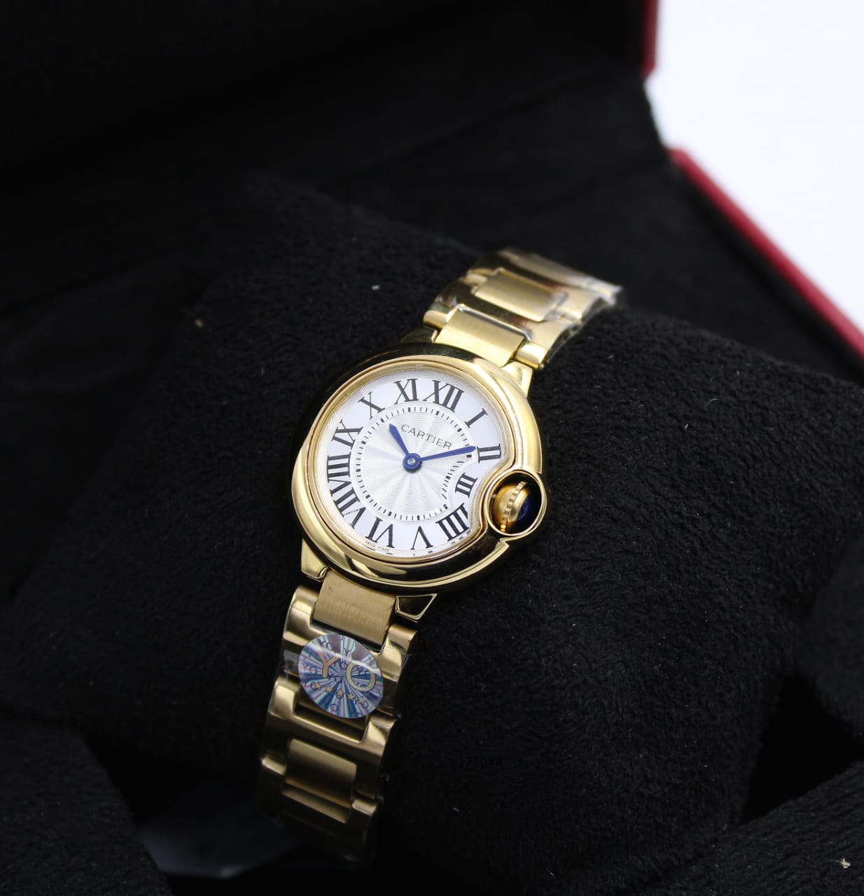 Cartier Ballon Bleu de Cartier Watch (Gold-Tone with Silvered Flinqué Dial)