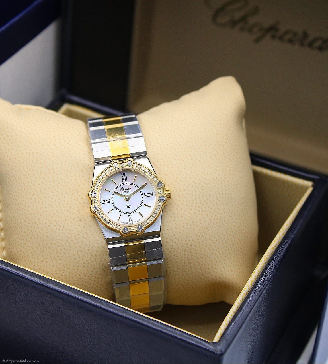 Chopard St. Moritz Two-Tone (Diamond Bezel / Mother of Pearl Dial)