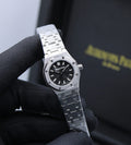 Audemars Piguet Royal Oak Quartz (Silver-Tone Stainless Steel with Black Dial)