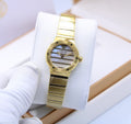 Versace V-Motif Vintage Logo Watch (Gold-Tone with Mother of Pearl Dial)