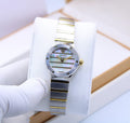Versace V-Motif Vintage Logo Watch (Two-Tone Silver/Gold with Mother of Pearl Dial)