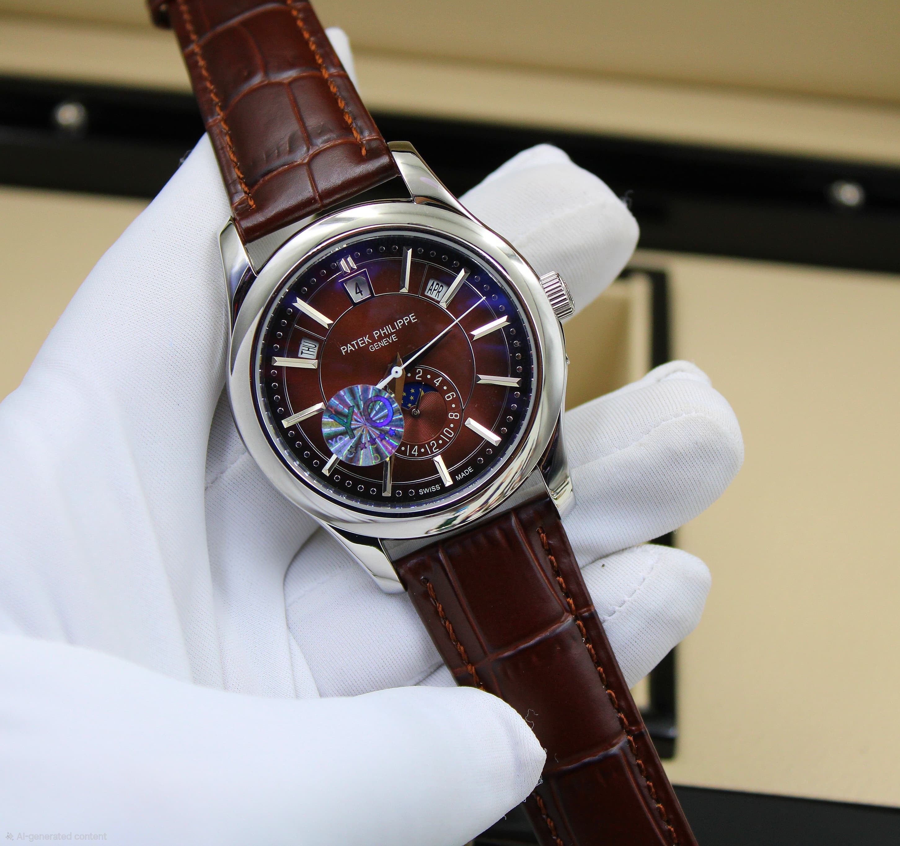 Patek Philippe Complications Annual Calendar Ref. 5205G (White Gold / Dark Sunburst Dial)