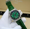 Patek Philippe Complications Annual Calendar 5205G (White Gold / Sunburst Olive Green Dial)