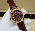 Patek Philippe Complications Annual Calendar 5205R (Rose Gold / Sunburst Black-Brown Dial)