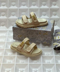 Dior Act Sandal (Beige / Off-White Cannage Lambskin)