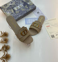 Dior 30 Montaigne Slide (Taupe / Beige)