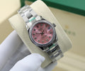 Rolex Oyster Perpetual Datejust Diamond Watch (Stainless Steel / Pink Dial)