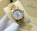 Rolex Lady-Datejust (Yellow Gold / White Mother-of-Pearl Dial)