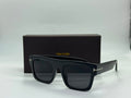 Tom Ford Flat Top Square Sunglasses (Matte Black)