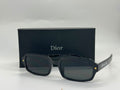Christian Dior Rectangular Sunglasses (Black/Gold Star)