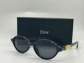 Dior Signature Oval Sunglasses (Black and Gold)