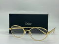 Dior Oval Metal Eyeglasses (Gold)