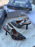 Dior J'Adior Slingback Pump (Blue Dior Oblique Technical Canvas)