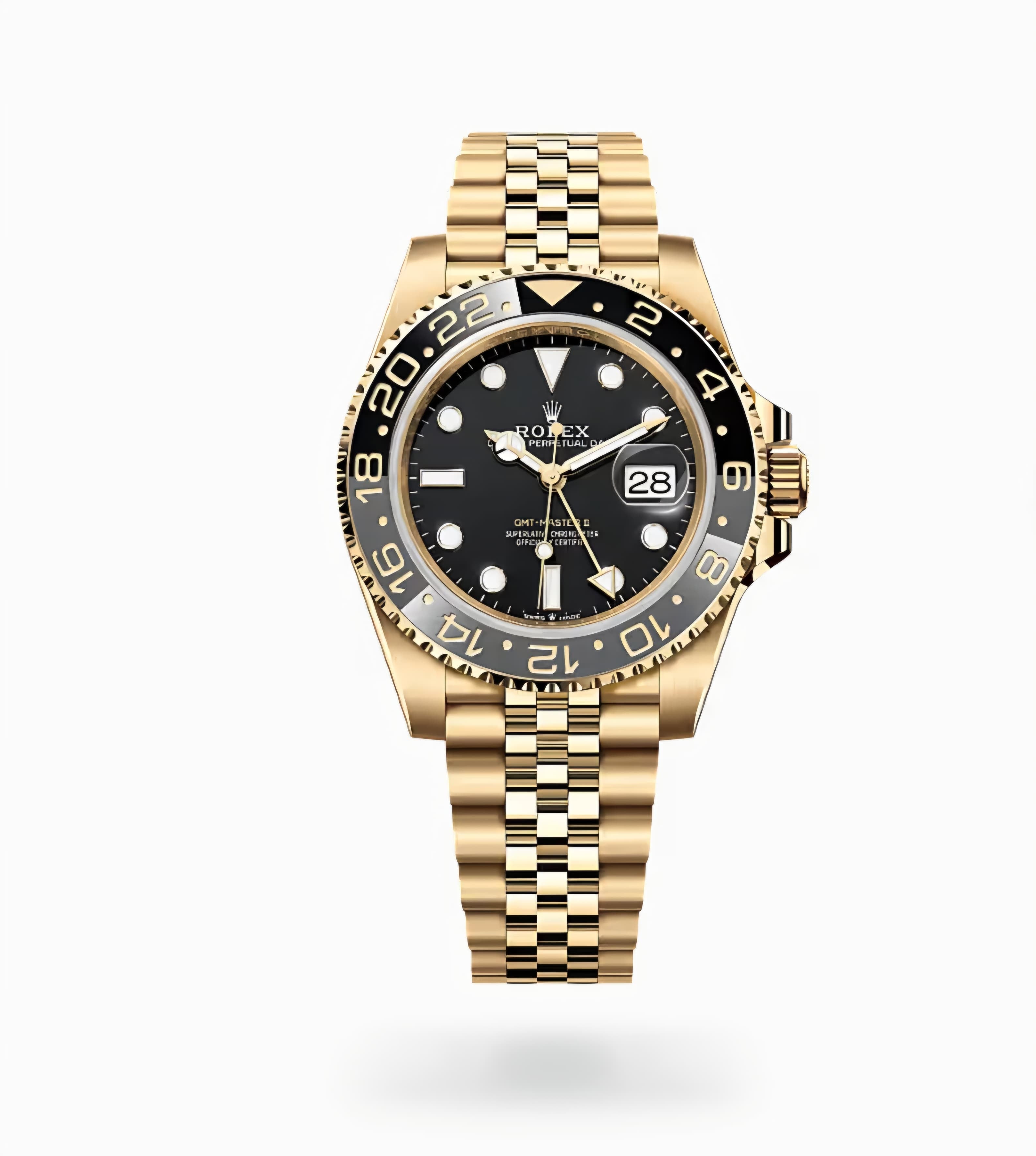 Rolex GMT-Master II (18ct Yellow Gold / Black & Grey)
