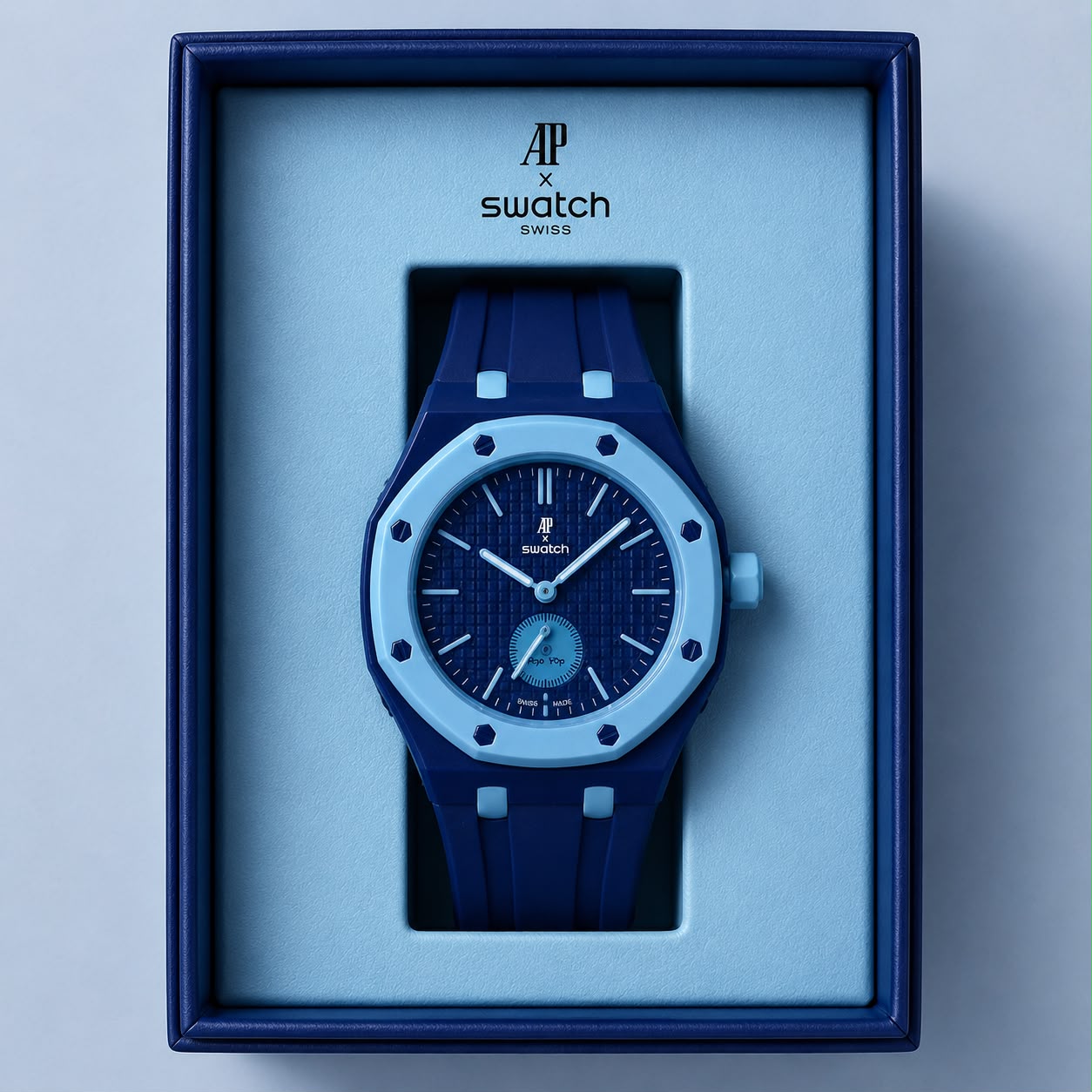 AP x Swatch Royal Oak (Blue / Light Blue)