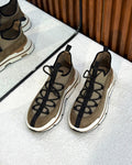 ZEGNA Triple Stitch™ Vetta Sneakers (Beige / Foliage Brown Suede)