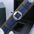 Patek Philippe Cubitus Ref. 5821/1A (Blue Dial / Blue Composite Strap Custom)