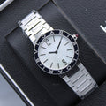 BVLGARI BVLGARI Watch (White Mother-of-Pearl Dial / Stainless Steel)