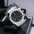 Hublot Big Bang Chronograph (Black Dial / Black Alligator Strap)