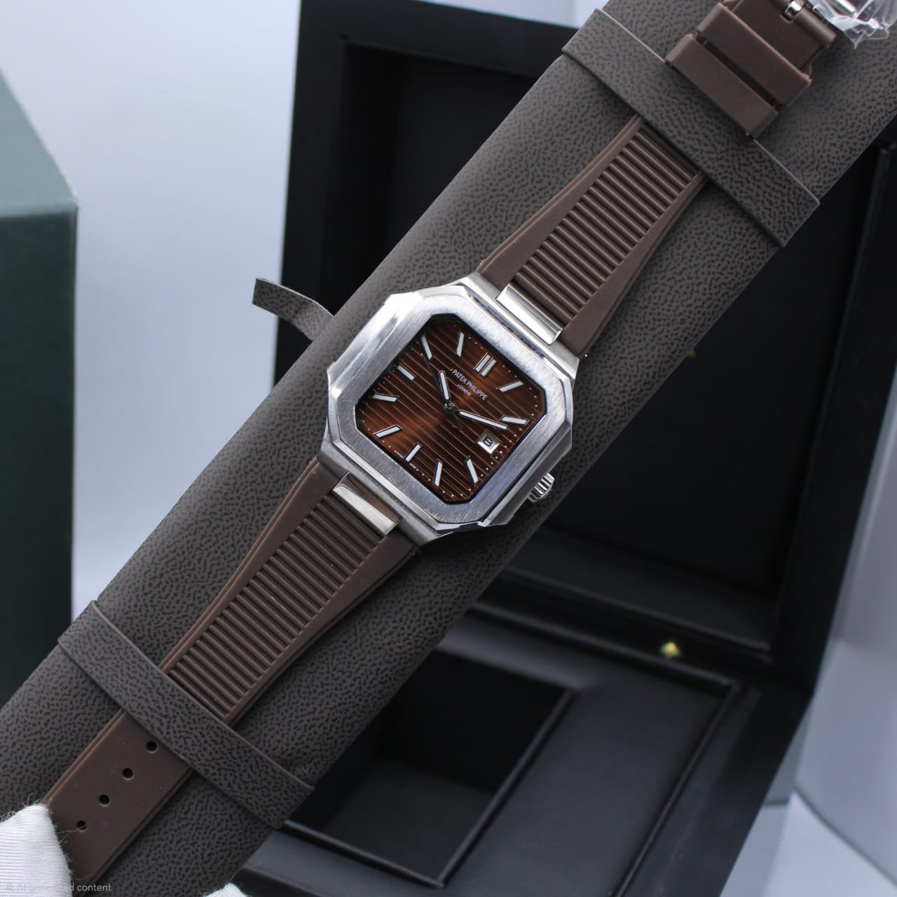 Patek Philippe Cubitus Ref. 5821/1A (Brown Dial / Brown Composite Strap Custom)