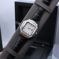 Patek Philippe Cubitus Ref. 5821/1A (White Dial / Black Alligator Strap Custom)
