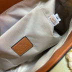 Gucci Padlock GG Small Shoulder Bag (Beige/Ebony with Brown Trim)