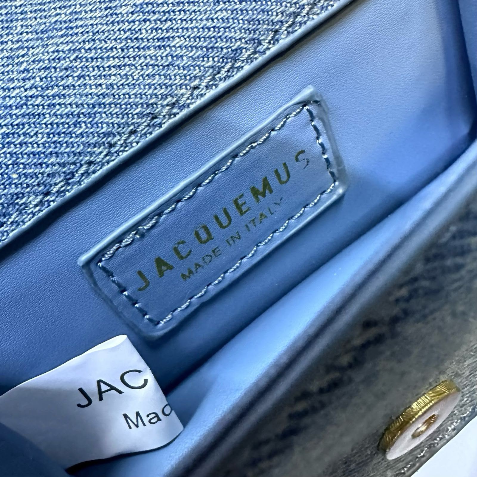Jacquemus Le Bambino (Light Blue Denim / Gold Hardware)