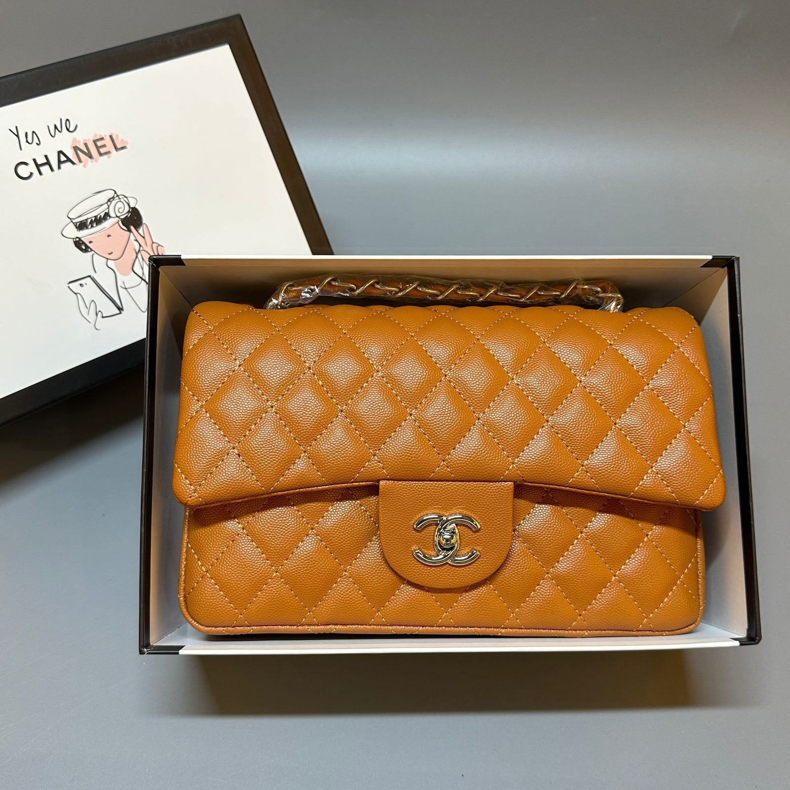 Chanel Trendy CC Flap Bag (Caramel / Silver Hardware)