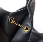 Chanel Maxi Hobo Bag (Black Leather)