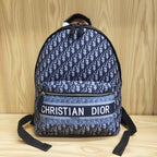 Dior Rider Backpack (Blue Dior Oblique Jacquard)
