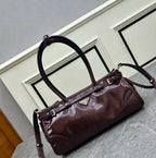 Prada Antique Nappa Leather Shoulder Bag (Dark Brown)