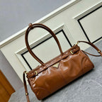 Prada Antique Nappa Leather Shoulder Bag (Cognac / Tan)