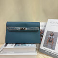 Hermès Kelly To Go Wallet / Clutch (Blue / Bleu Orage)