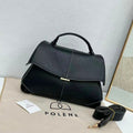 Polène Numéro Un Top Handle Bag (Black)